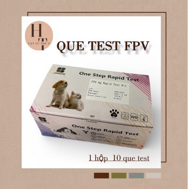 Test FPV- Giảm bạch cầu trên mèo