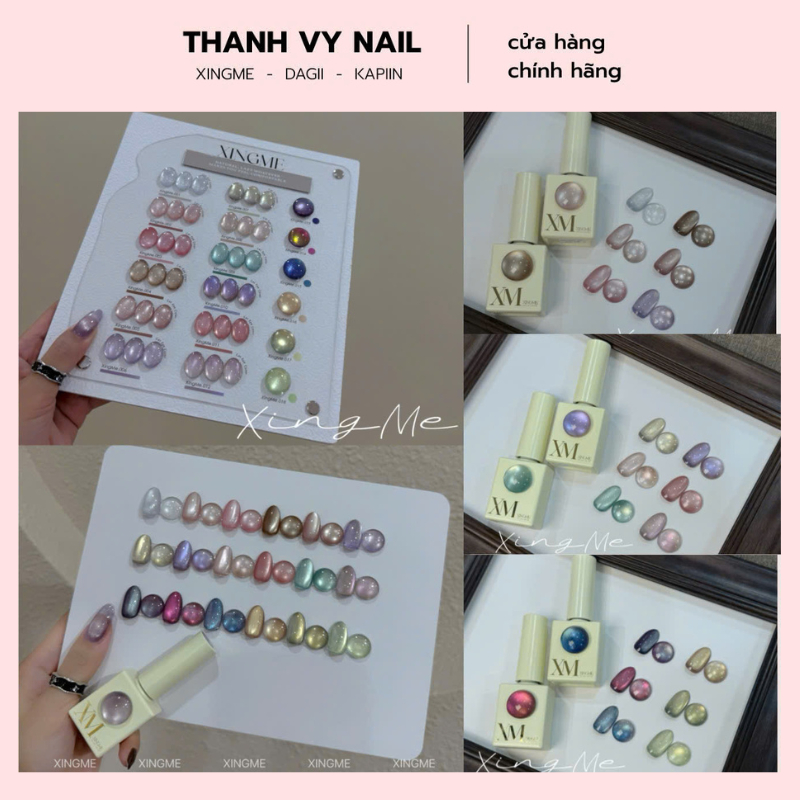 Sơn lẻ 18m mắt mèo cực quang Saphire đa sắc màu XINGME Thanh Vy Edana