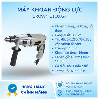 Máy khoan động lực crown ct10067