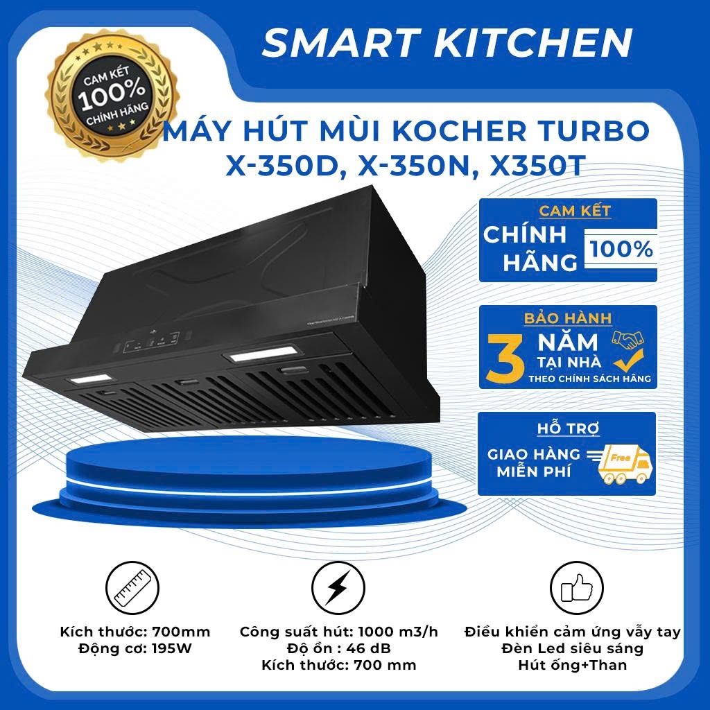 Máy hút mùi Kocher Turbo X350D/X350N/X350T