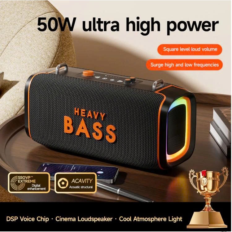 Loa bluetooth Heavy Bass 37 chính hãng, loa cầm tay di động âm bass mạnh