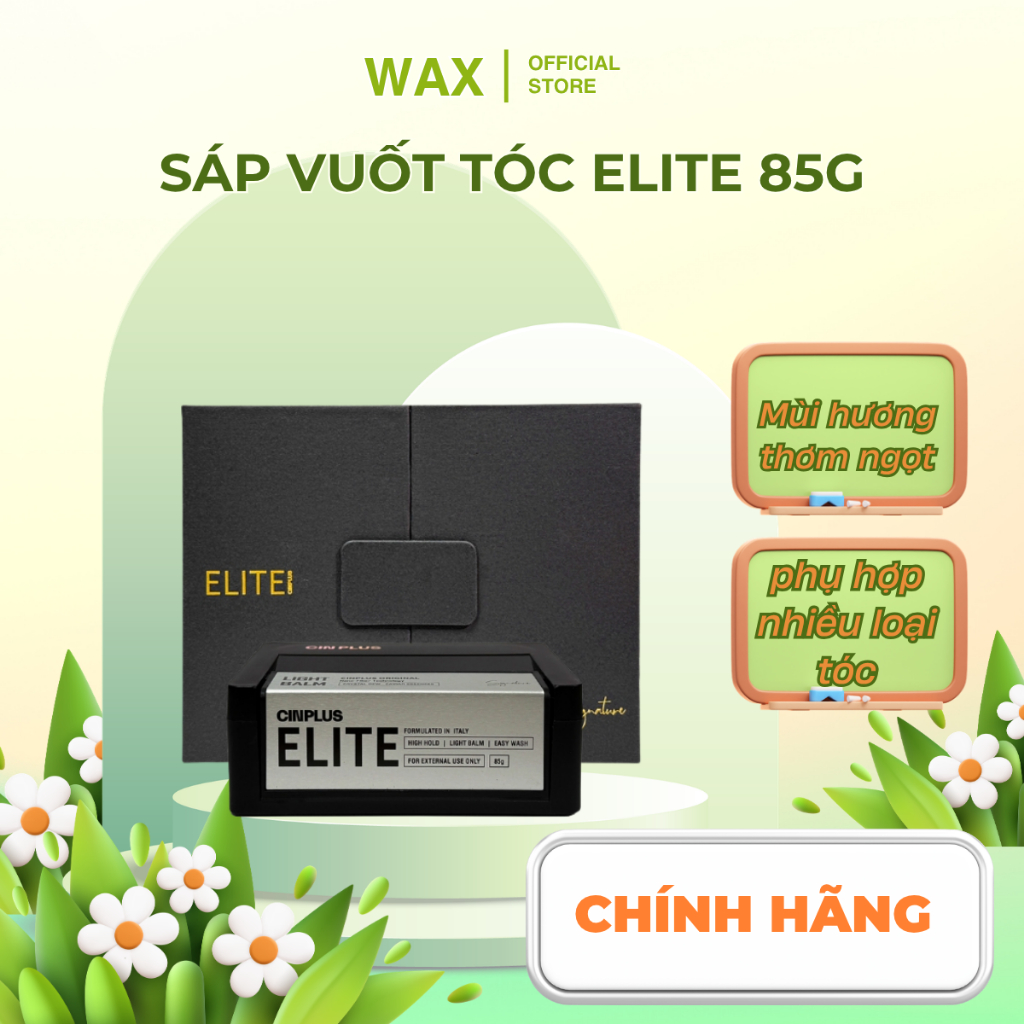 Sáp vuốt tóc nam Cinplus ELITE LIGHT BALM Original 85gr cao cấp CINPLUS tạo kiểu