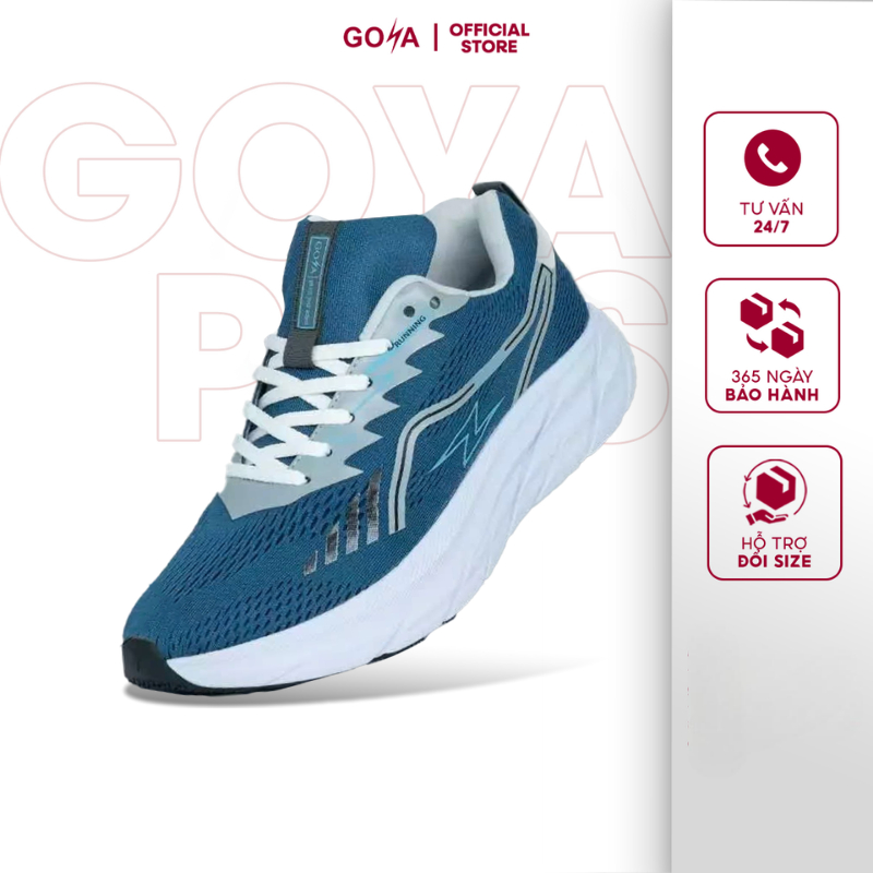 Giày thể thao chạy bộ nam nữ Goya chính hãng Training Plus 2026 màu xanh dương V1
