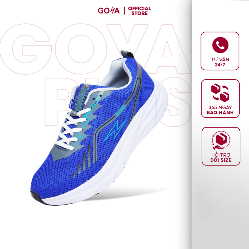 Giày thể thao chạy bộ nam nữ Goya chính hãng Training Plus 2026 màu xanh biển