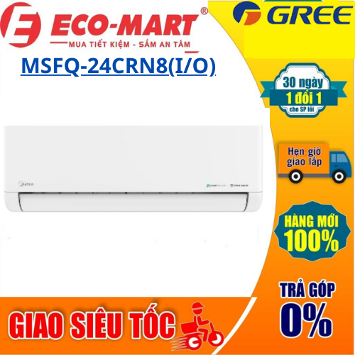 24CRN8 Điều hòa Midea 1 chiều R32 MSFQ-24CRN8(I/O) 24000BTU, máy lạnh 2.5hp