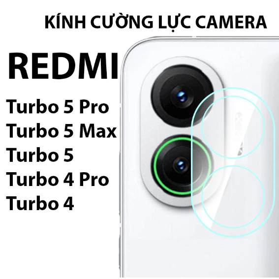 Kính Cường Lực Bảo Vệ CAMERA Turbo 5/ Turbo 5 Pro/ Turbo 5 MAX/ Turbo 4/ Turbo 4 Pro/ POCO X7 Pro PO