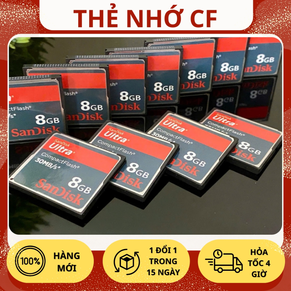 Thẻ Nhớ CF 1Gb/4Gb/8Gb