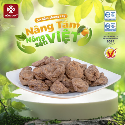 Ô mai chanh mặn ngọt Hồng Lam, dạng hộp. Có vị chua, mặn ngọt