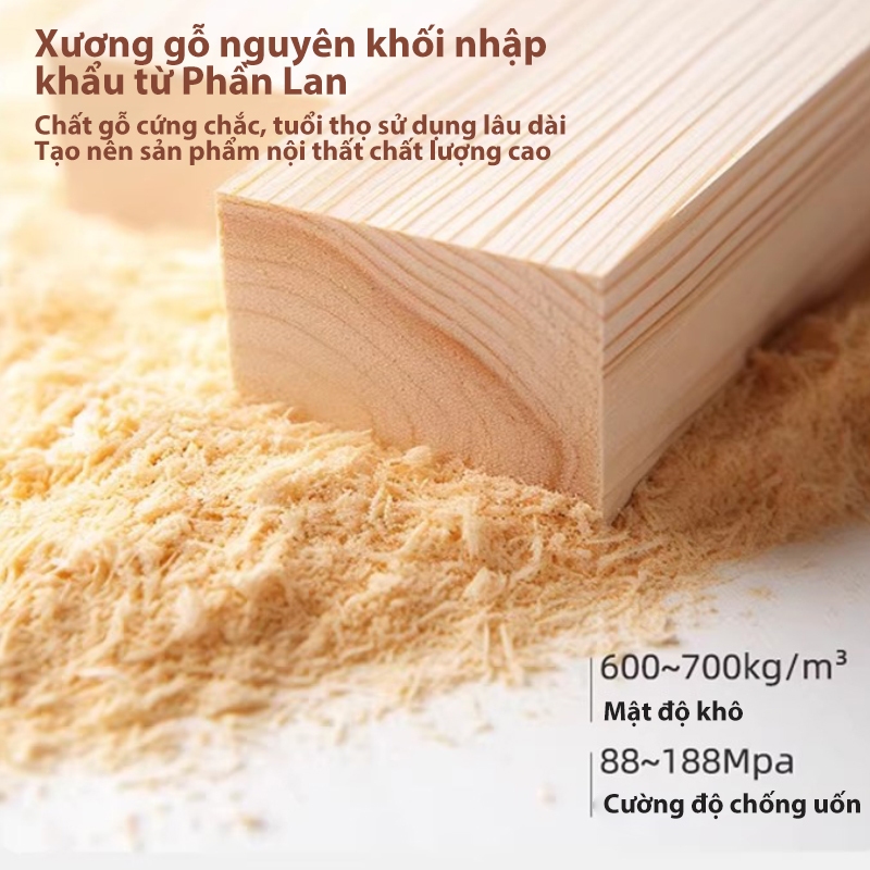 ALVIN Giường ngủ giường gỗ Thân thiện với môi trường, chống ẩm, chống nấm mốc và có khả năng chịu tải cực mạnh | BigBuy360 - bigbuy360.vn