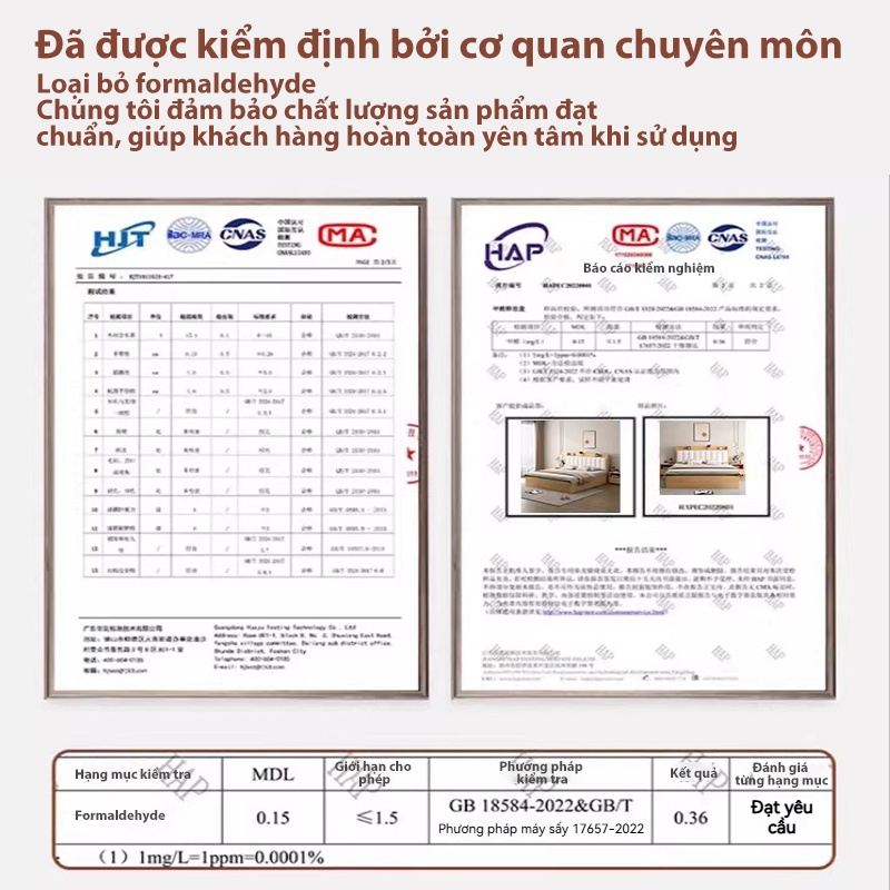ALVIN Giường ngủ giường gỗ Thân thiện với môi trường, chống ẩm, chống nấm mốc và có khả năng chịu tải cực mạnh | BigBuy360 - bigbuy360.vn