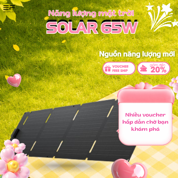 Tấm Pin Năng Lượng Mặt Trời Ecoflow Solar Panel 60W Foldable - Xếp Hạng Chống Nước Và Chống Bụi IP68