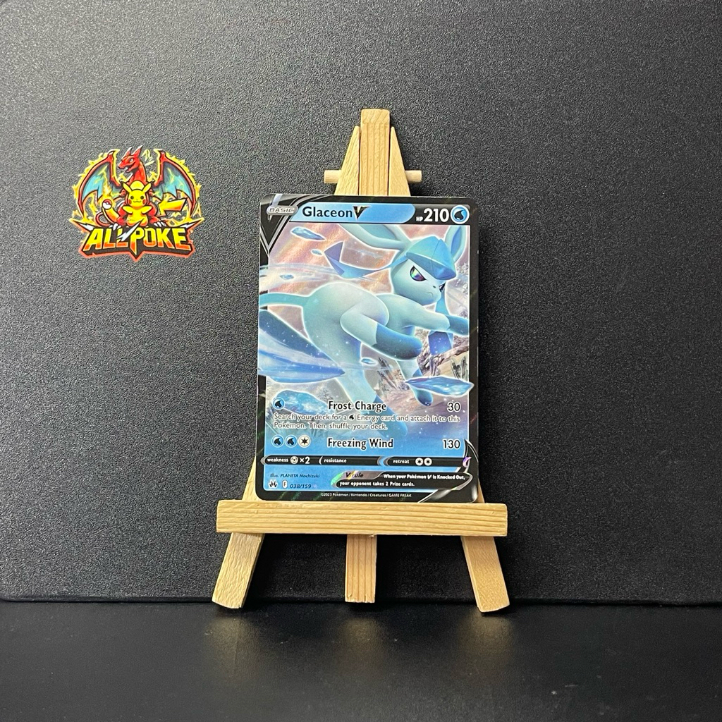 [ AllPoke ] Thẻ Bài Pokemon TCG,Glaceon V - 038/159 -M-NM