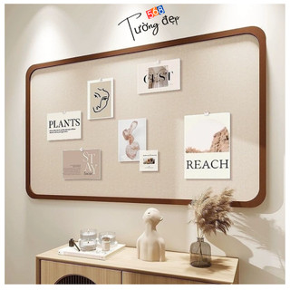 Bảng ghim nỉ dán tường decor bàn học, bảng ghim ghi chú, gắn tranh ảnh, trang trí nhà,kèm phụ kiện
