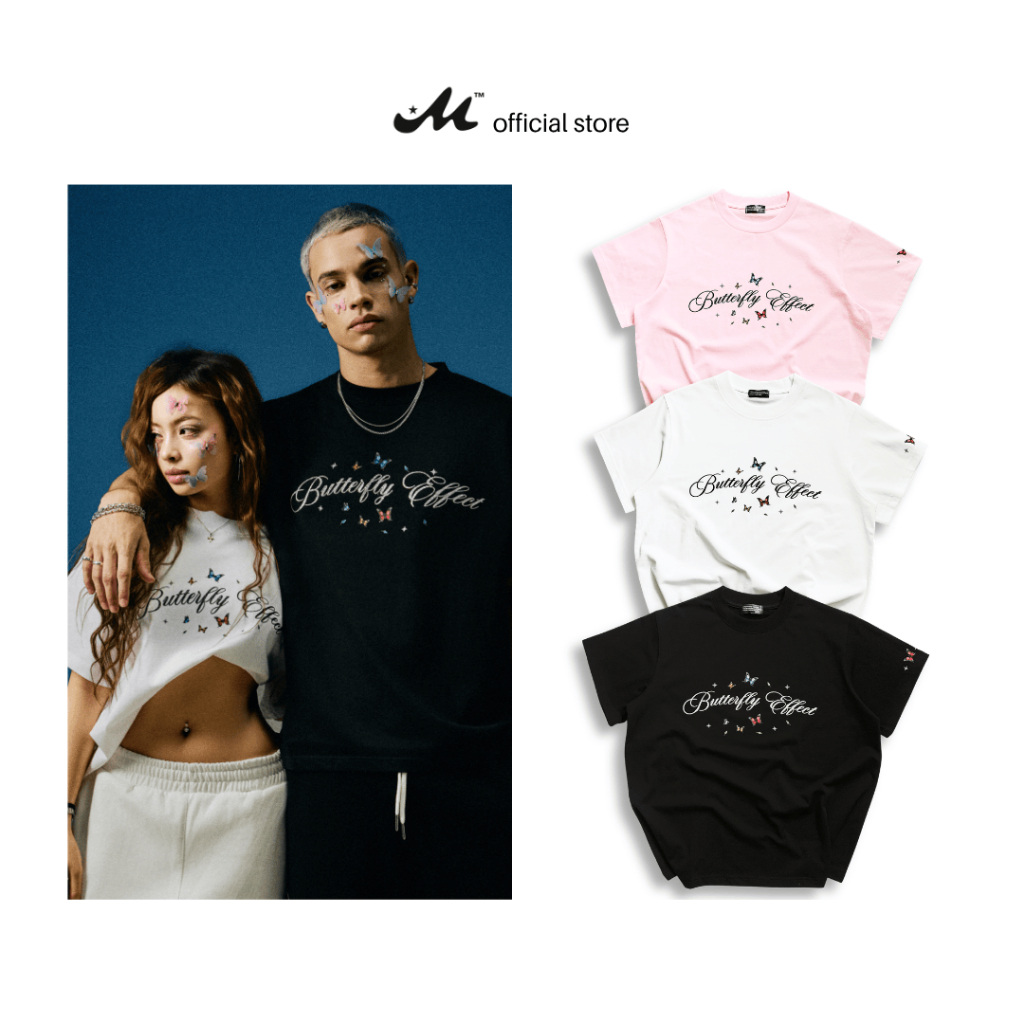 Áo Thun Local Brand MUZIK CLOTHING | BUTTERFLY EFFECT – Form Boxy, 100% Cotton 2 Chiều, 250gsm | T-B