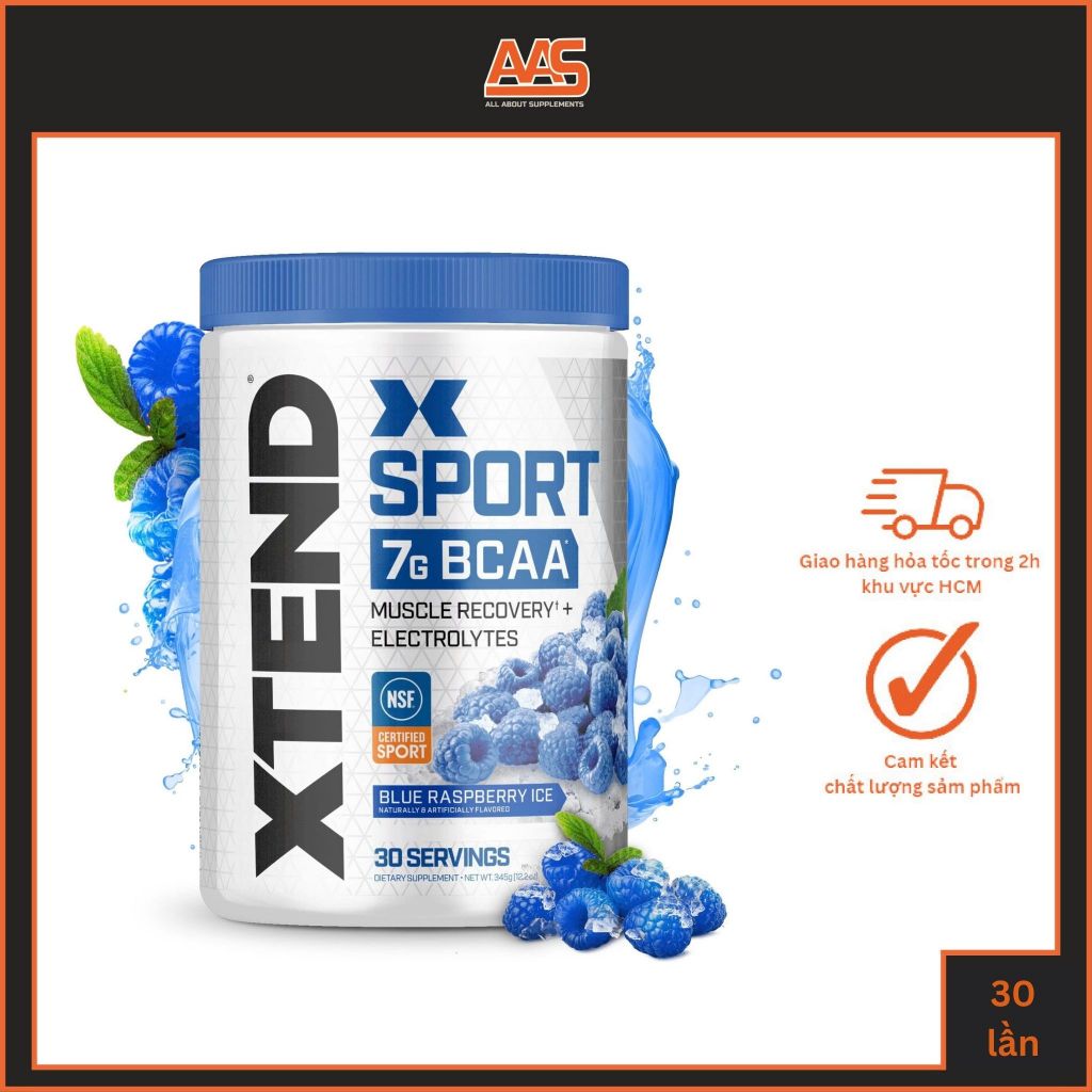 Thực phẩm bảo vệ sức khỏe bột Xtend Sport Bcaa - 30 lần dùng