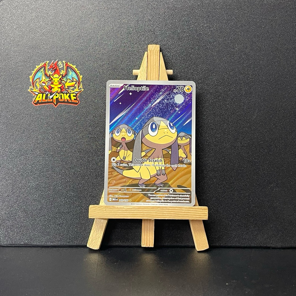 [ AllPoke ] Thẻ Bài Pokemon TCG,Helioptile - 143/132  -Mint
