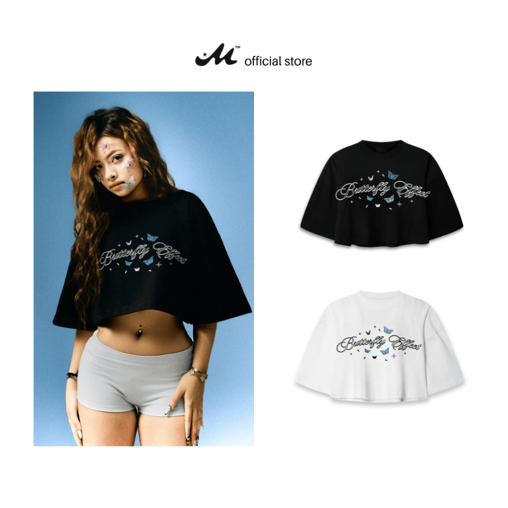 Áo Thun Croptop Local Brand MUZIK CLOTHING | BUTTERFLY EFFECT – 100% Cotton 2 Chiều, 250gsm | CT-BE