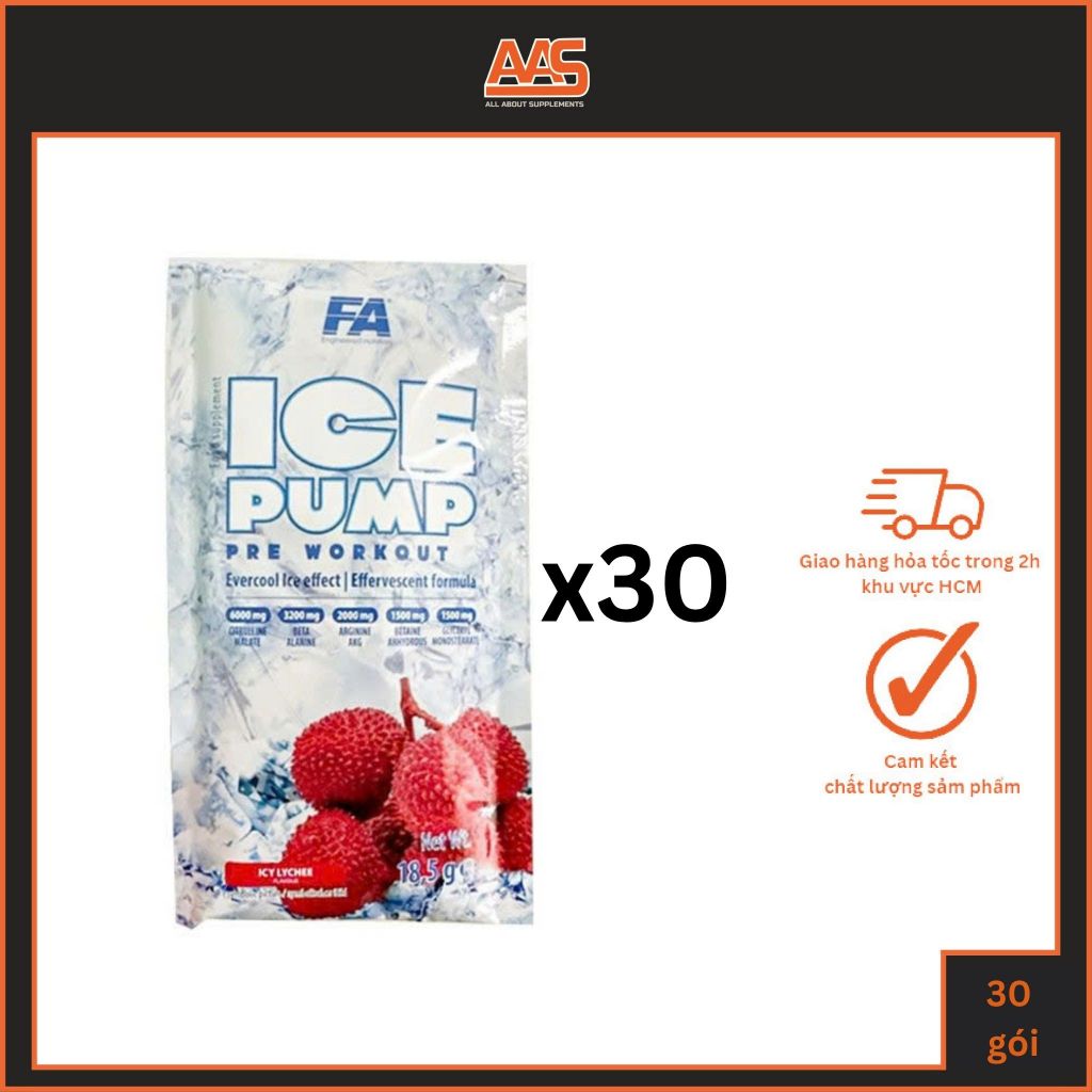COMBO 30 gói sample ICE PUMP Pre-workout