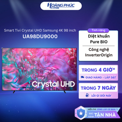 Smart Tivi Crystal UHD Samsung 4K 98 inch UA98DU9000 || UA98U9500HK {Ship HCM 0Đ}