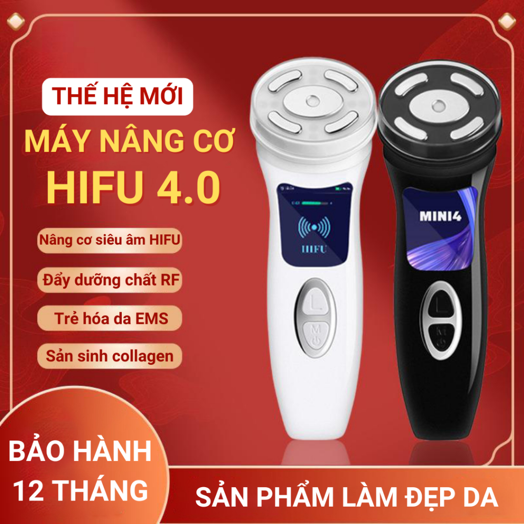 Máy Nâng Cơ Mặt HIFU MINI 4.0, Máy Nâng Cơ Trẻ Hóa Da, Xóa Nhăn, Làm Sáng Da bằng Công Nghệ Siêu Âm 