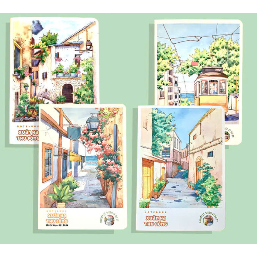 Vở Kẻ Ngang Xuân Hạ Thu Đông 80/120 Trang – Vở Học Sinh Bìa Đẹp Hoạt Hình,Vở Ghi Chép Cao Cấp