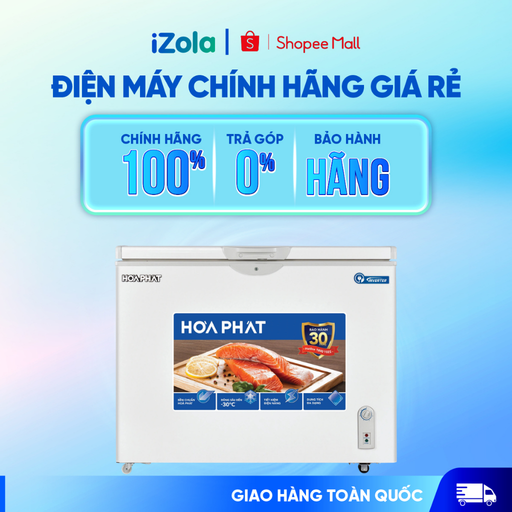 Tủ đông Hòa Phát Inverter 252L HPF AD8252 - Hàng chính hãng