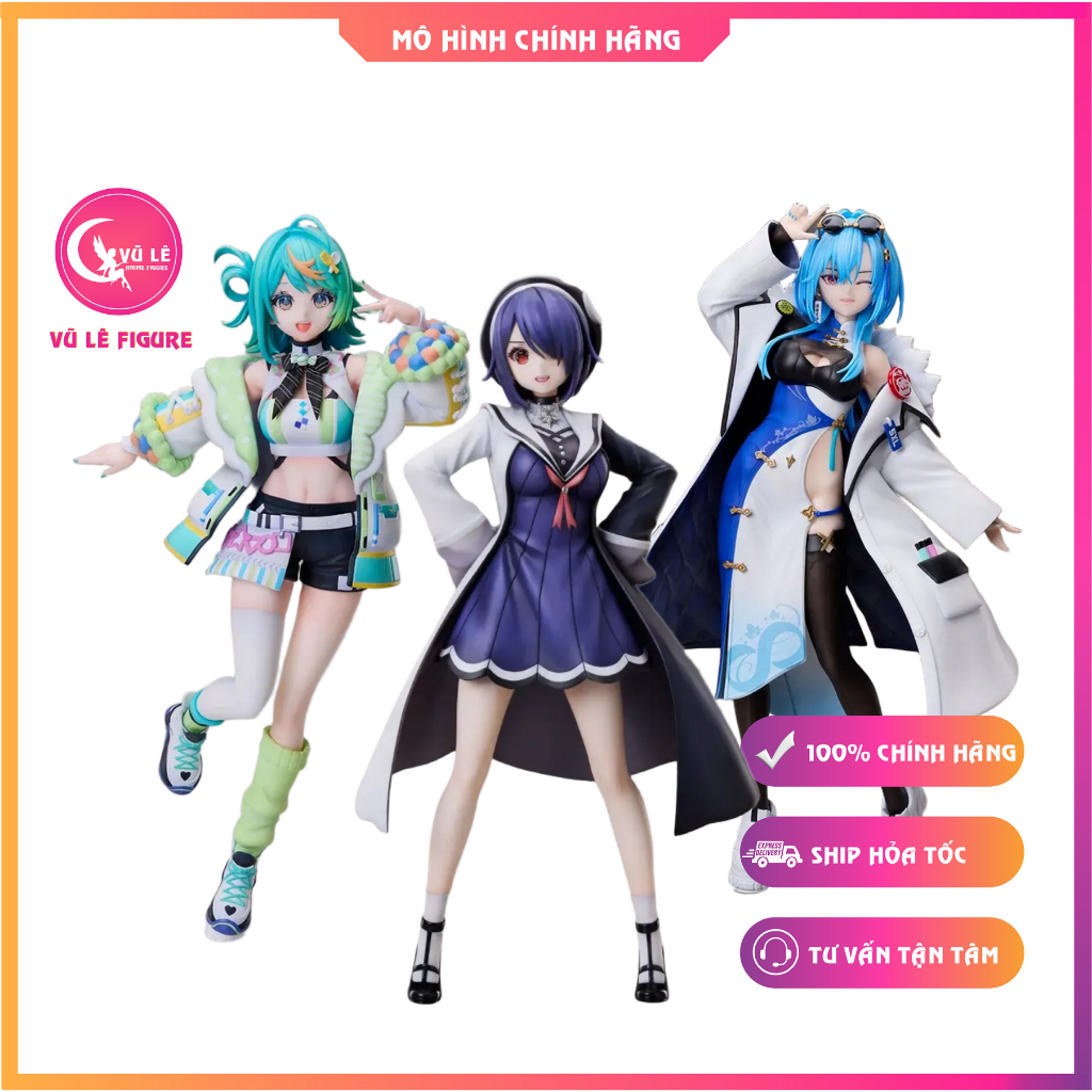 Mô hình Otodama Tamako - Puwapuwa Popura - Harusame Urame - Aogiri Koukou - 1/7 (elCOCO) Figure