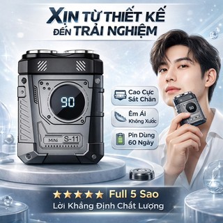 Máy Cạo Râu Lưỡi Kép Chính Hãng KIZU S11 Thương Hiệu Từ Nhật Bản Pin Siêu Trâu, Lưỡi Siêu Sắc Bén