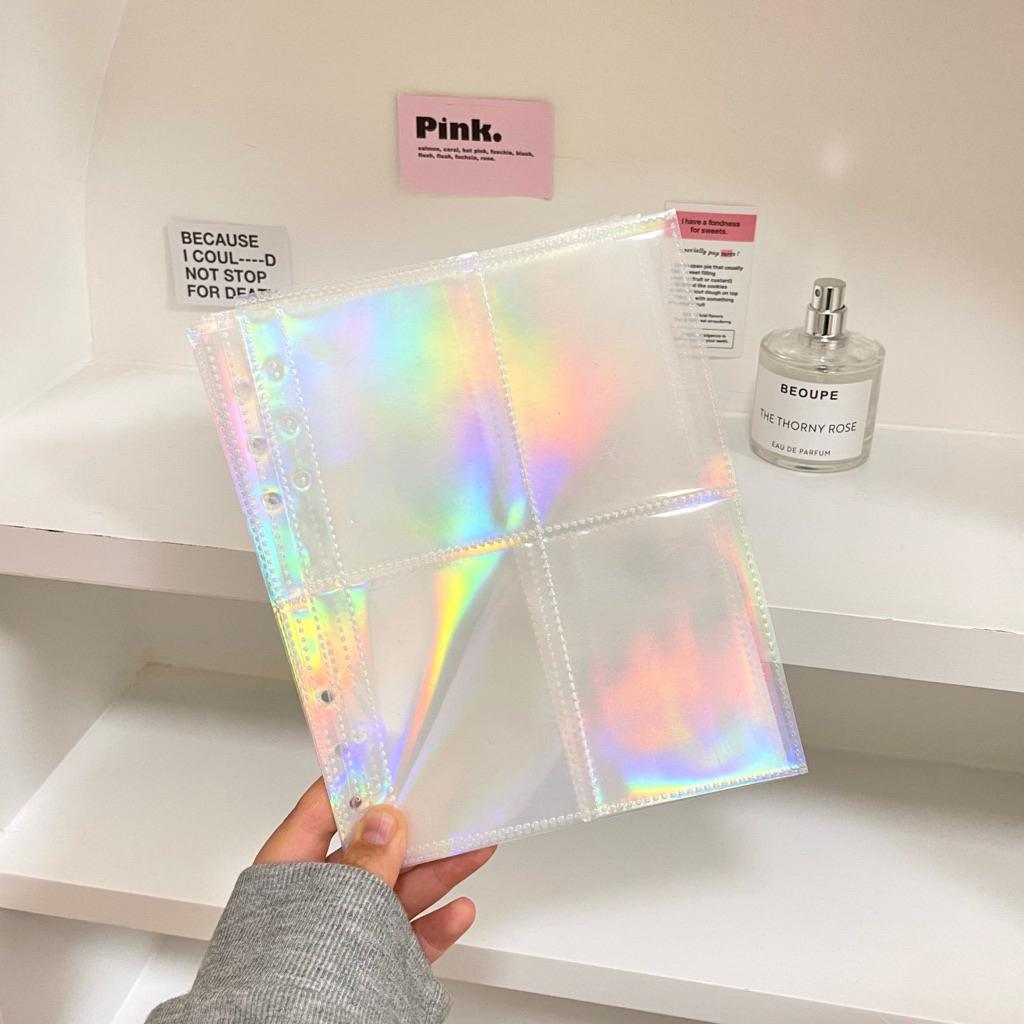 Sheet A5 6 lỗ 4 ô dùng cho binder, sổ còng chất liệu pp 4 ô, sheet 1 mặt dày dặn nhiều phân loại