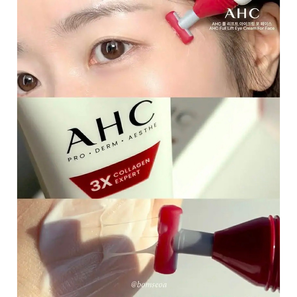[mới] Kem mắt AHC Ageless Real vàng đỏ 3X Collagen 12ml 30ml 40ml full lift Eye Cream giảm nhăn thâm | BigBuy360 - bigbuy360.vn