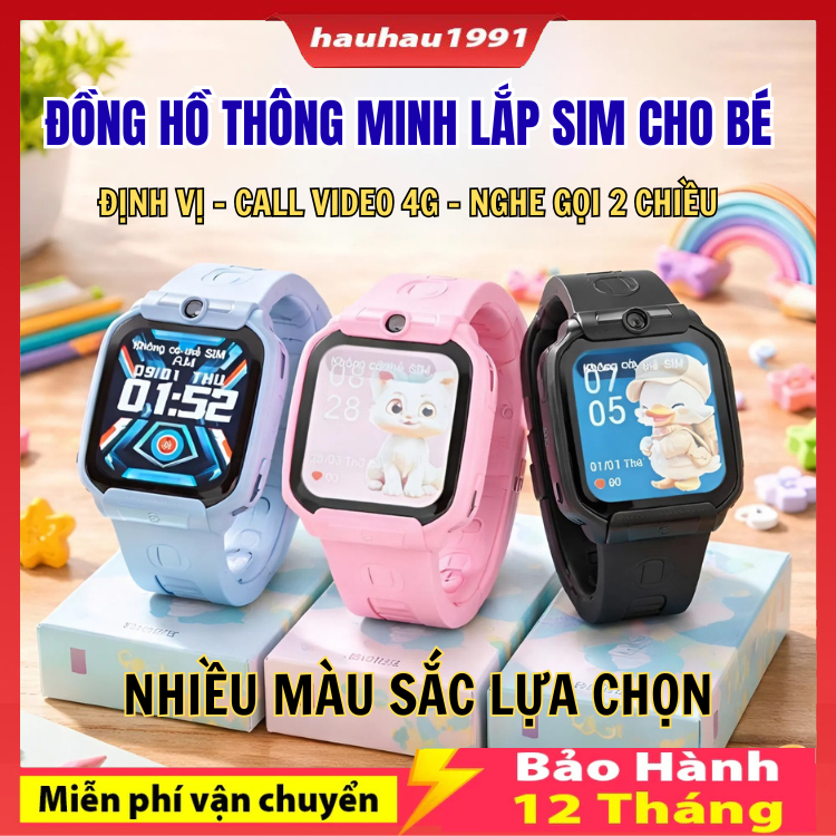 Đồng Hồ Thông Minh Định Vị Trẻ Em Y36 / Y31 / Y92 PLUS , Lắp Sim Nghe Gọi 2 Chiều Trẻ Em Định Vị Chụ