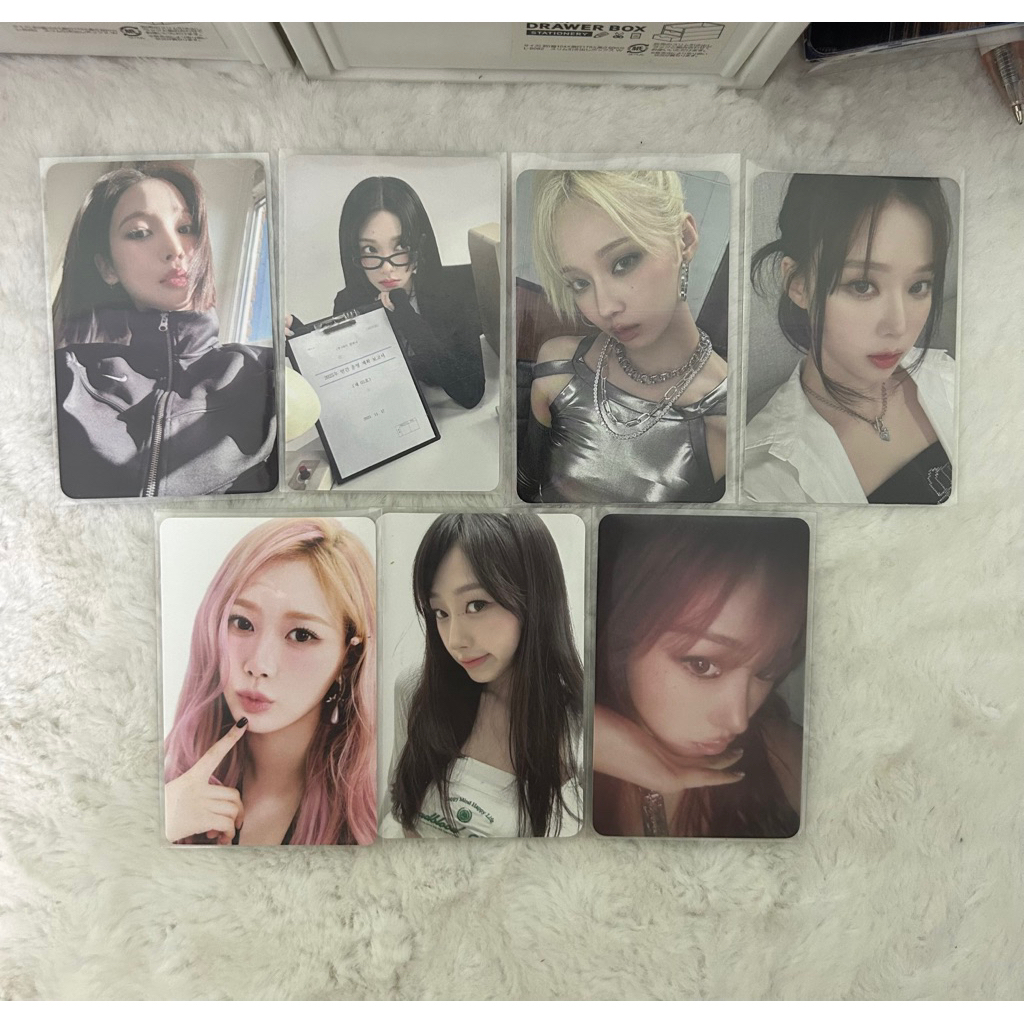 Card bo góc, photocard official aespa (Karina, Giselle, Winter)