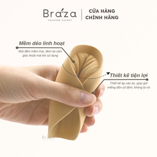 Miếng Dán Độn Ngực Hình Trái Tim Một Mặt Keo Đệm 2Cm Dán Bikini Áo Lót Cao Cấp BRAZA - 2005