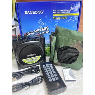 Loa trợ giảng Q92 có BLUETOOTH,Gọi Chim Tiếng To Pin Khỏe, Mẫu Mới Nhất (Không Kèm Thẻ Nhớ)