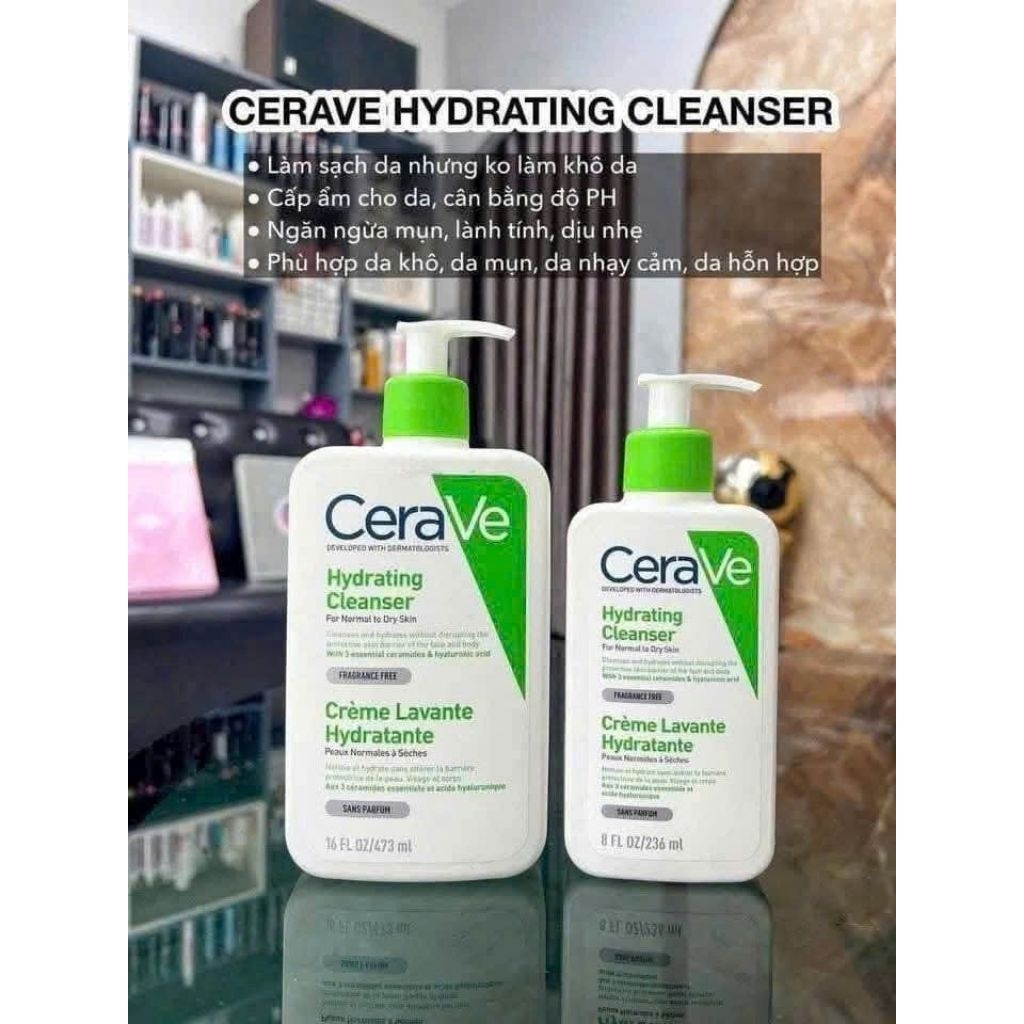✅SRM CERAVE XANH LÁ DÀNH CHO DA KHÔ ( bản pháp) - 𝗧𝗢𝗣 𝟭𝟬 𝗦𝗨̛̃𝗔 𝗥𝗨̛̃𝗔 𝗠𝗔̣̆𝗧 𝗧𝗢̂́𝗧 𝗡𝗛𝗔̂́𝗧 𝗛𝗜𝗘̣̂𝗡 𝗡𝗔𝗬 🧚