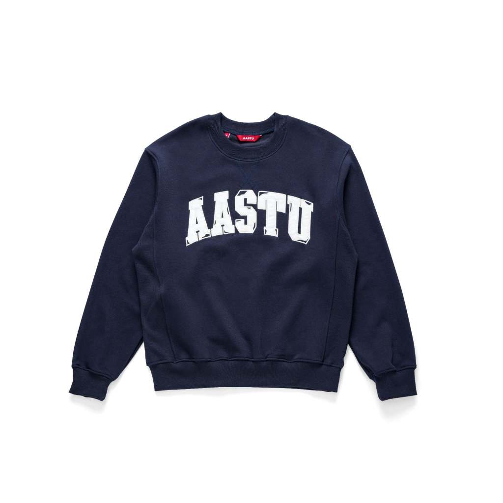 AA Stu - Áo Sweater AA STU AA CLASSIC Vải Nỉ 100% Cotton Form Boxy / Navy