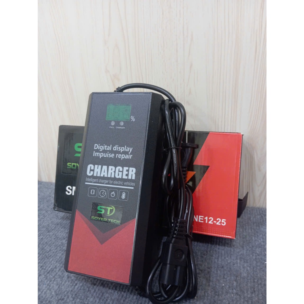 Sạc xe đạp điện 48v20ah chống phồng bình, sạc tự ngắt khi đầy - Chính hãng có đèn Led  báo sạc - PL 