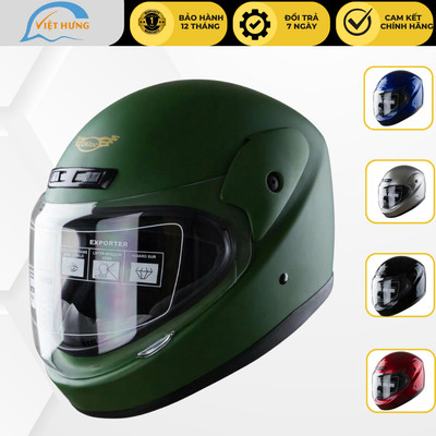 Mũ bảo hiểm fullface - Kính trong suốt - Vòng đầu 57-60cm - Hàng chính hãng Bktec - BK30 - Bảo hành 12 tháng