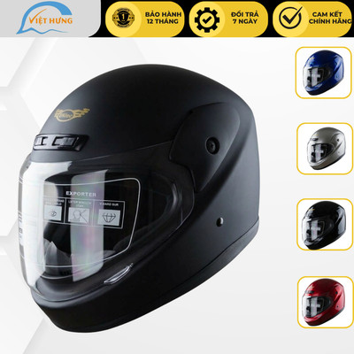 Mũ bảo hiểm trùm cằm BKtec - BK30 - Vòng đầu 57-60cm - Bảo hành 12 tháng - Nón bảo hiểm Fullface siêu hạt rẻ