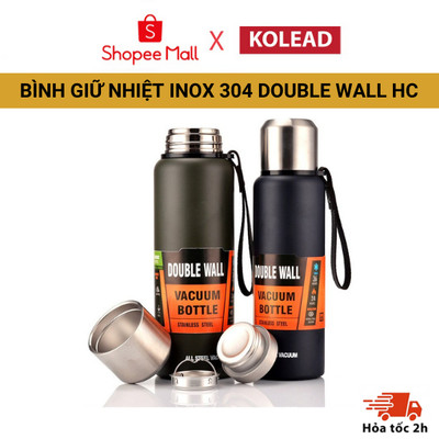 Bình Giữ Nhiệt Inox 304 KOLEAD HC 3 Lớp Cao Cấp, Giữ Nóng Lạnh Lên Đến 24H, 500ml 800ml 1L, Thiết Kế Sang Trọng An Toàn