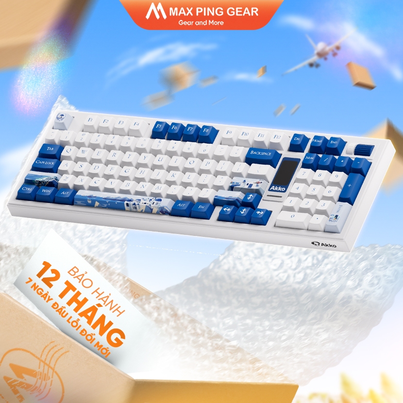[HỎA TỐC] Bàn phím AKKO 5098B Santorini (RGB / Hotswap / Akko V3 Piano Pro) - Maxpinggear