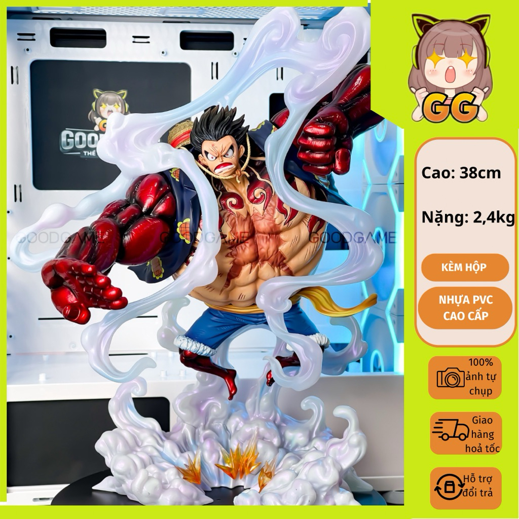 Mô Hình Luffy Gear 4 Bounce Man JT Studio