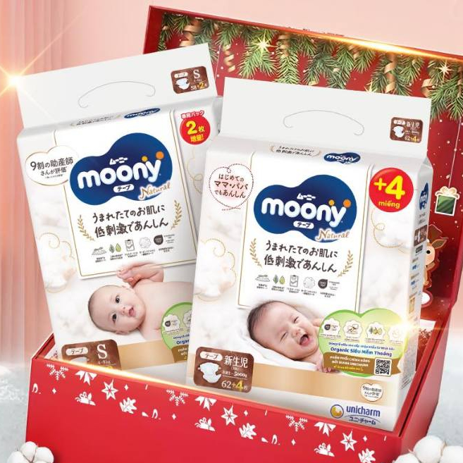 Bỉm Moony Natural Nhập khẩu Nhật Bản chính hãng Date mới [ KOL ]