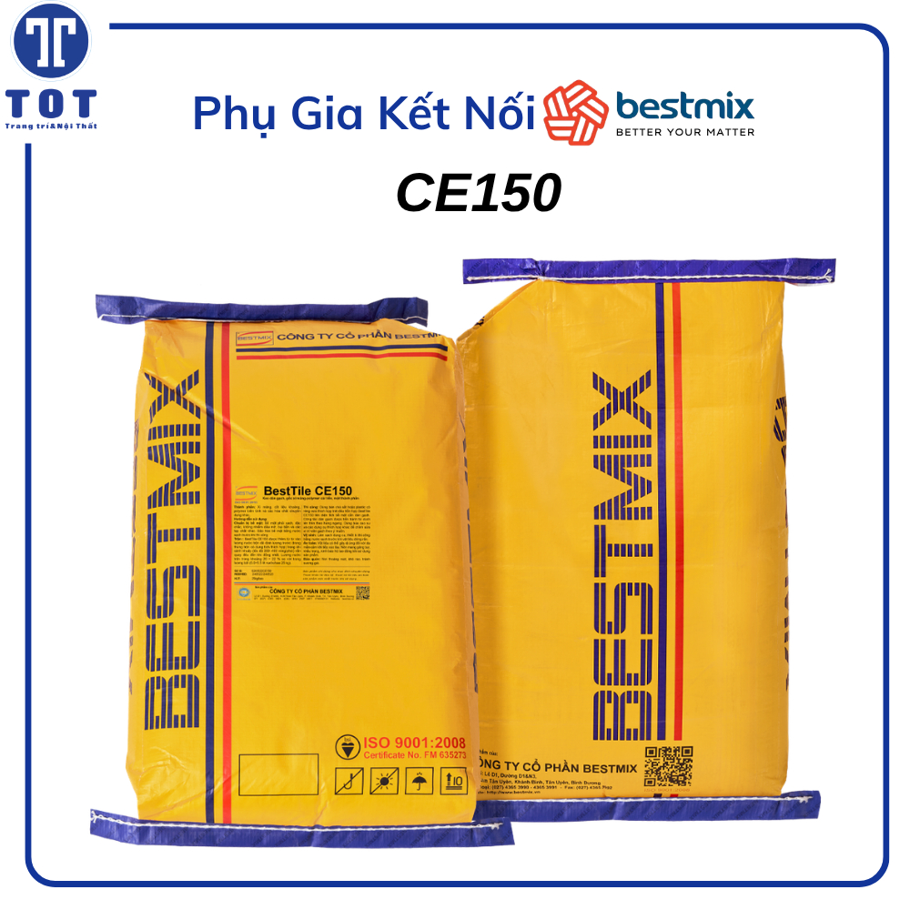 Keo Dán Gạch BESTMIX BESTTILE CE150 - Gốc Xi Măng-Polymer Cải Tiến, Một Thành Phần