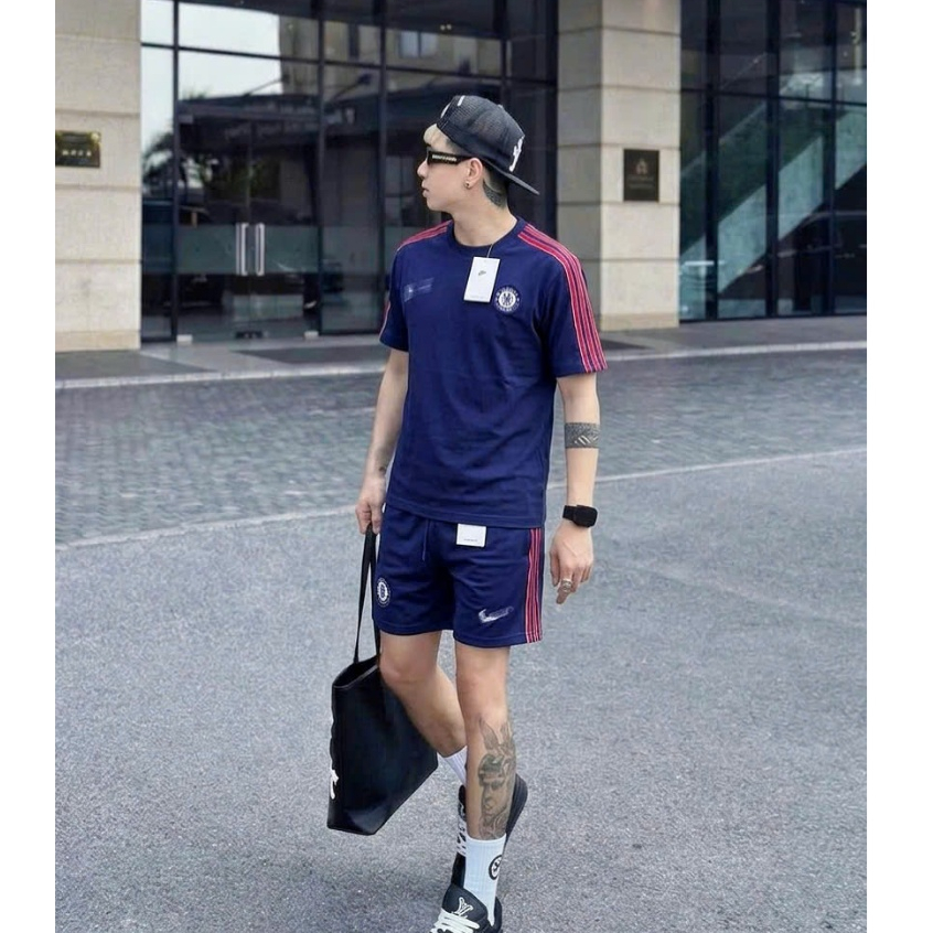 Sét Thể Thao nam Adidas Liverpool FC Terrace Icons - Màu đen