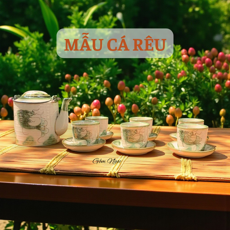 Ấm tích gốm sứ bát tràng 500ML ấm tích pha trà hãm chè, ấm tích giả cổ LH500