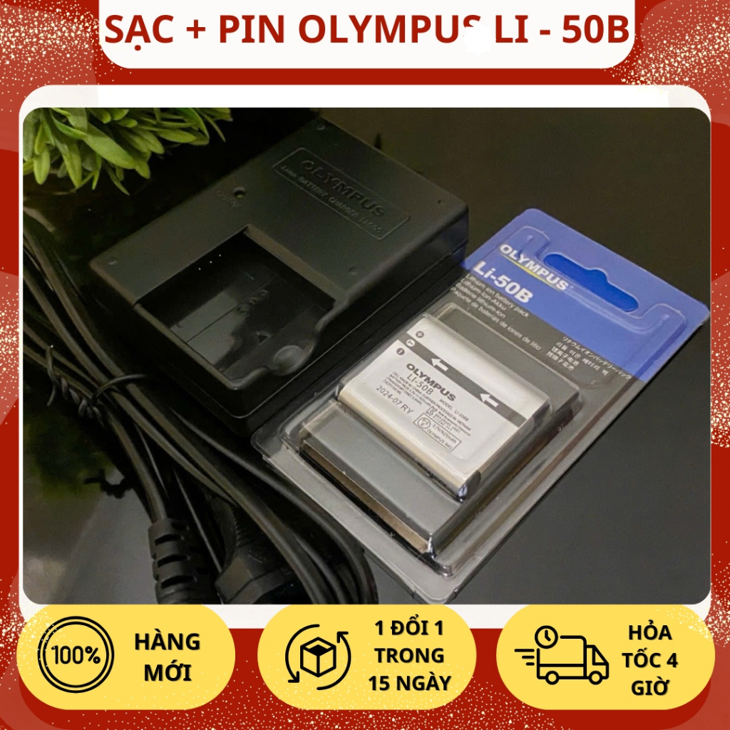 Bộ Sạc Pin Olympus Li-50B Chất Lượng Cao