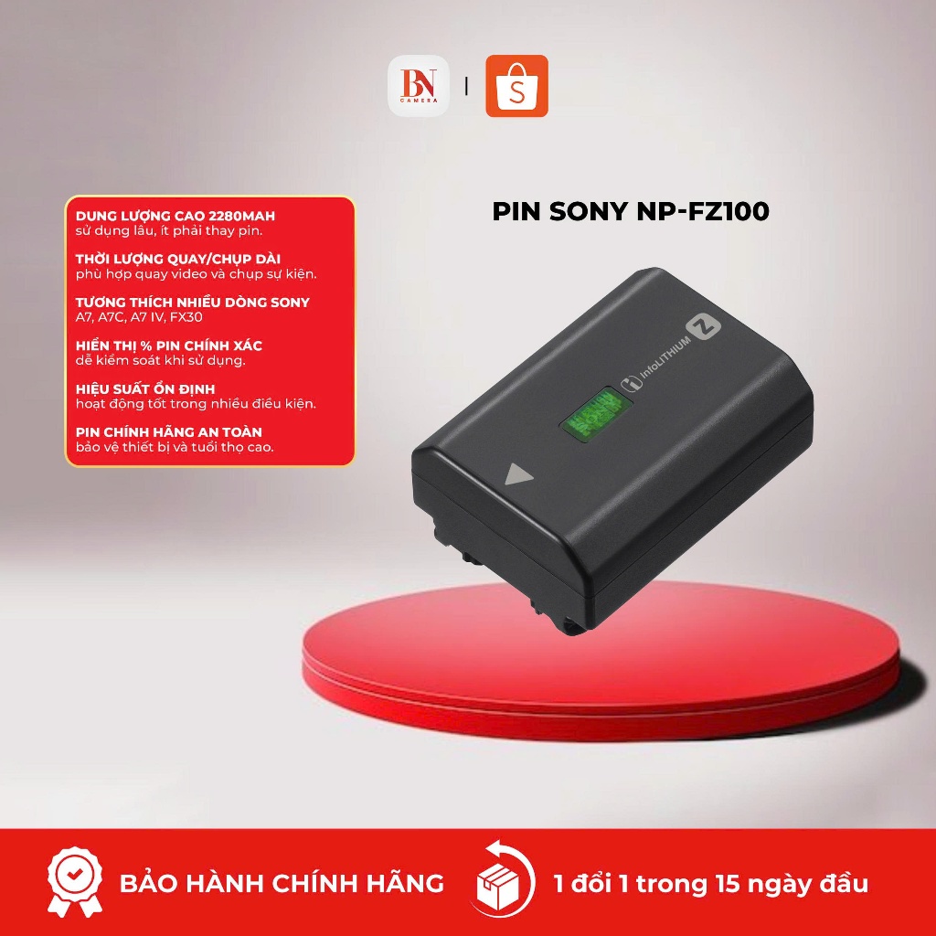 Pin Sony NP-FZ100 mới | Chính hãng