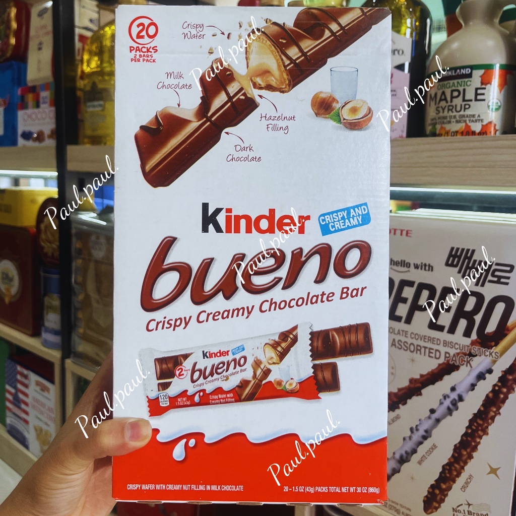 Socola Sữa Milk Chocolate Kinder Bueno Minis 20 Pieces