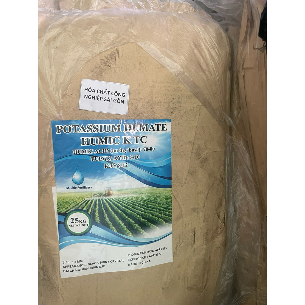 Siêu kali humic cao nhất cấp bao 25kg bao Ktc vảy